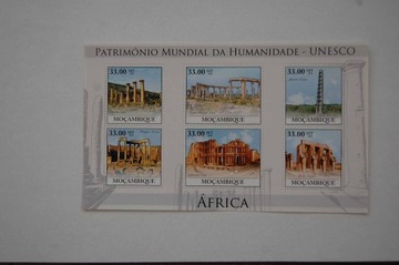 Mozambik Sw 3942-47** UNESCO, zabytki Afryki /ms/