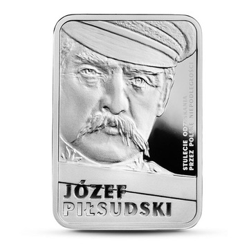 10 zl moneta kwadratowa Józef Piłsudski UNC