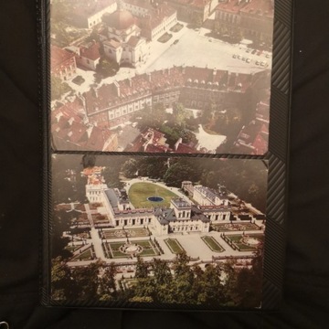 Stare pocztówki 2szt.Pałac-Wilanów i Rynek St. Mia