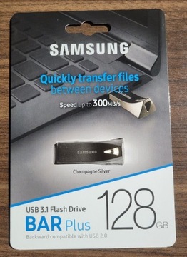 Pendrive Samsung USB 3.1 BAR Plus 128 GB