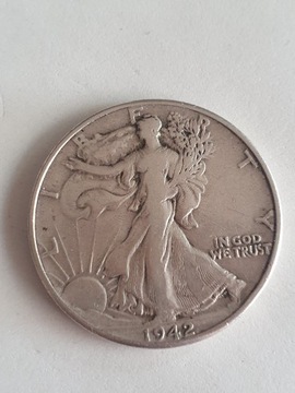 USA 1/2 dola Liberty Ag.12,5g.900 1942r.
