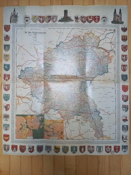 Mapa Wlk.Ks.Poznańskie reprint 67x57