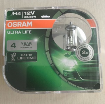 Żarówki Osram H4 Ultra Life 2 sztuki