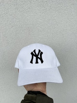 NY nowa bejsbolówka biała czapka