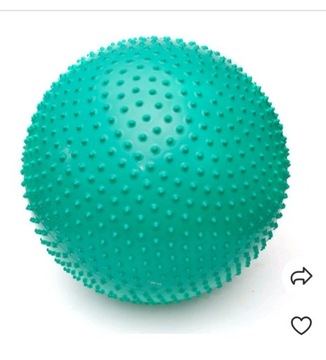 Piłka sensoryczna z wypustkami zielona- 65 cm