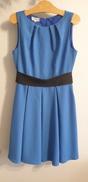 Sukienka koktajlowa Cavaricci niebieska rozmiar 40