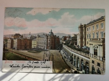 Kartka pocztowa pocztówka Bielsko Bielitz 1908 rok