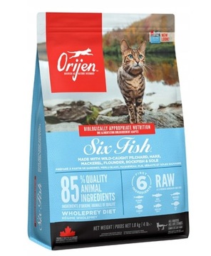 ORIJEN SIX FISH Sucha karma dla kota 1,8 kg 04.25