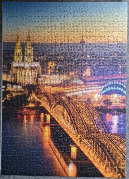 PUZZLE RAVENSBURGER, 1000 el., OŚWIETLONA KOLONIA