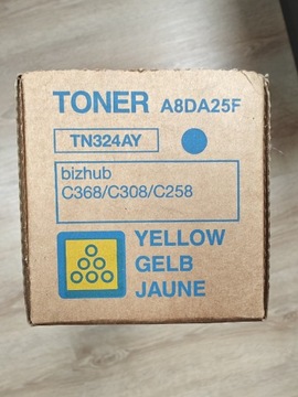 Oryginalny Toner Konica Minolta TN324AY Żółty C258