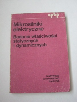 Mikrosilniki elektryczne. W. Jaszczuk