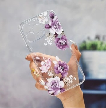 NOWE Etui na telefon iPhone 14 kwiatowy wzór 3D
