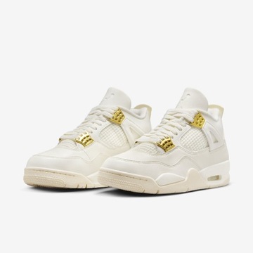 Buty Nike Jordan 4 White & Gold (Metallic Gold) 39