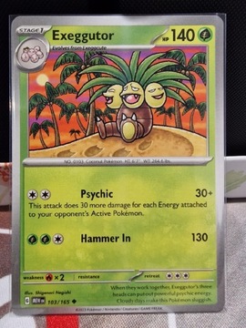 Karta Pokemon Exeggutor (MEW 103) 151 MEW