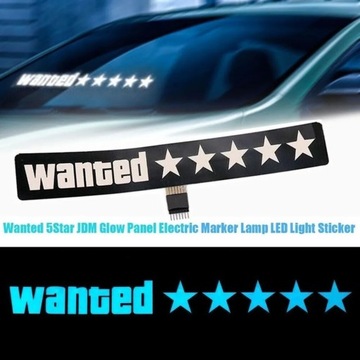Wanted Car Led Stickers For Jdm Glow