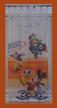 Firana Woal Disney Myszka Mickey 75x160cm gotowa