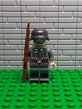 Lego figurka niemieckiego żołnierza kompatybilna z Lego