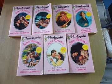 Harlequin 7 szt książek 