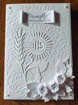 Kartka I Komunia Św rękodzieło hand made quilling 