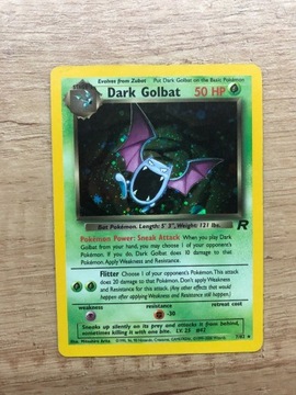 Karta Pokemon Dark Golbat Holo Team Rocket 7/82