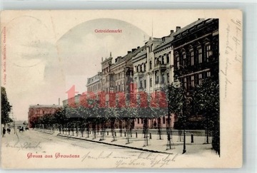 GRUDZIĄDZ Graudenz Getreidemarkt 1901 