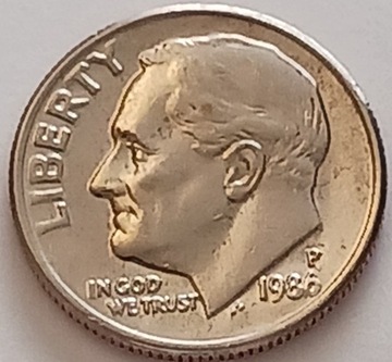 USA 10 centów - ONE DIME 1986 r. "P"