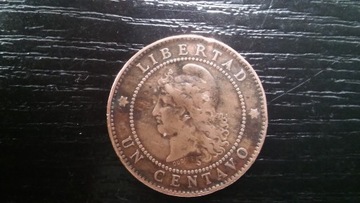 Argentyna 1 cent (un centavo) 1882_rarytas
