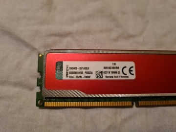 DDR 3 HyperX RED 8 GB 1600 MHz