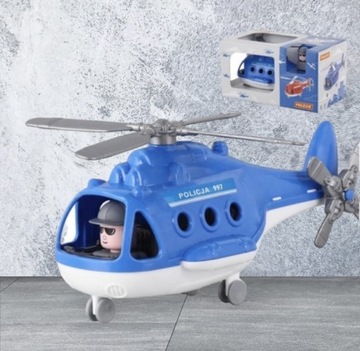 Helikopter policyjny zabawka policjant śmigło