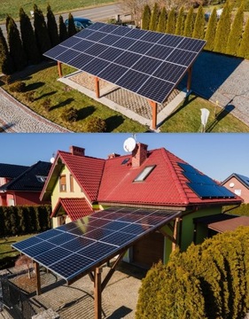 Wiata garażowa CARPORT Fotowoltaika HYBRYDA 5kW