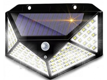 Lampa solarna z czujnikiem ruchu zmierzchu 100 led