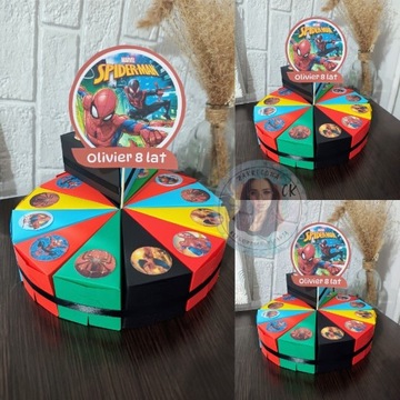 Tort z papieru Spiderman 