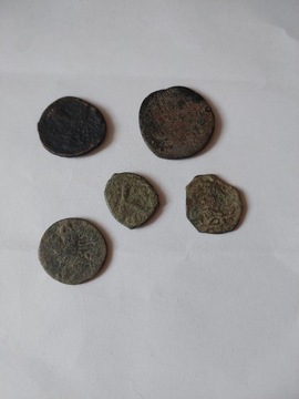 Późnorzymskie monety - follisy do identyfikacji 