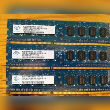 3x Pamięć RAM 2GB nanya