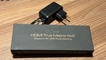 Rozdzielacz HDMI True Matrix 4x2 Switch