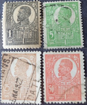 Znaczki pocztowe Rumunia 1920/22 r.z serii Król 