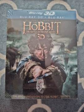 Hobbit Bitwa Pięciu Armii 3D Blu-ray Nowy Folia