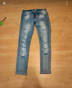 Spodnie z dziurami S/M Toxik3 Jeans 