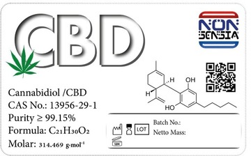 CBD 99.85% / NONSENSIA/ 5gram  99.85%