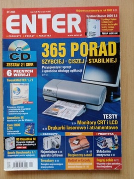 Magazyn Komp ENTER 1/05 1 2005 Windows Porady