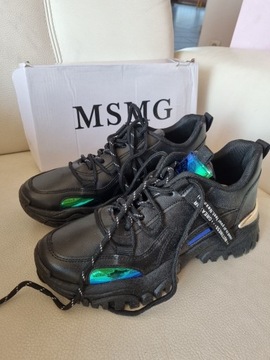 Czarne sneakersy damskie MSMG 39