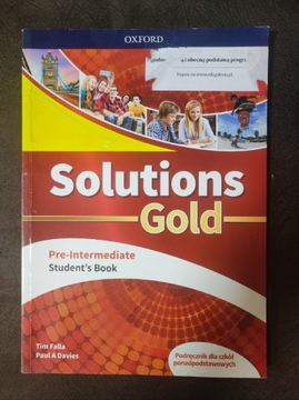Podręcznik do języka angielskiego - Solutions Gold