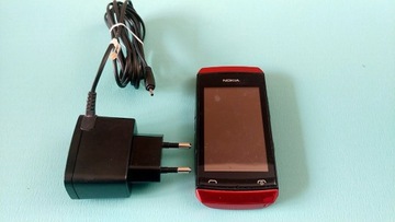 Nokia Asha 306 Czerwony RM-767 + ładowarka sprawny