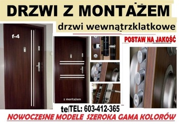 Drzwi zewnętrzne z MONTAŻEM gratis ,antywłamaniowe