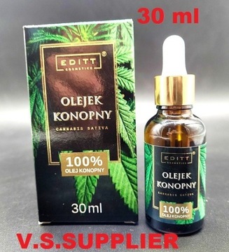 Olejek konopny 1000% 30 ml CERTYFIKOWANY EDITT