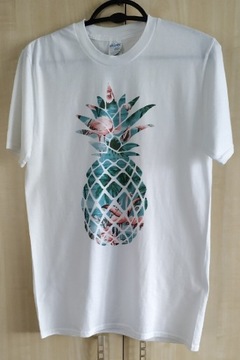 Koszulka T-shirt ananas flamingi