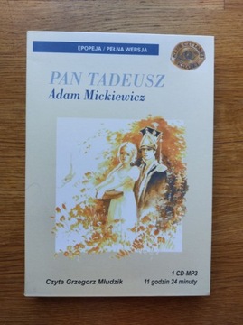 Pan Tadeusz Adam Mickiewicz CD MP3  STAN IDEALNY