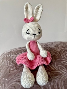 Maskotka Amigurumi Zabawka Zając Kotek Kot Handmad