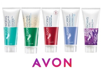 AVON FOOT WORKS ZESTAW 5 KREMÓW DO STÓP