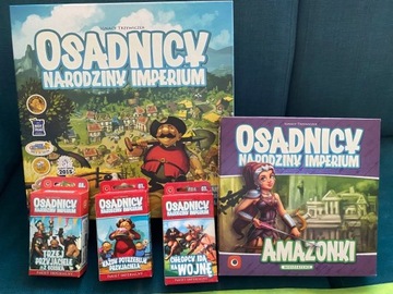 Osadnicy: Narodziny Imperium PL + 4 dodatki + mata + insert + koszulki